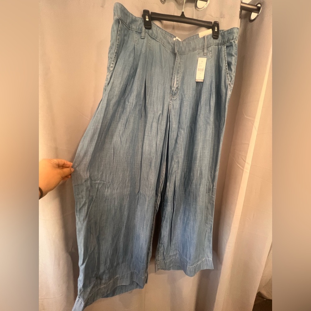 NWT size 16 Lane Bryant Wide-Leg Light Blue Denim Pants